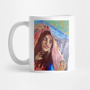 Rajasthan girl pose1 Mug